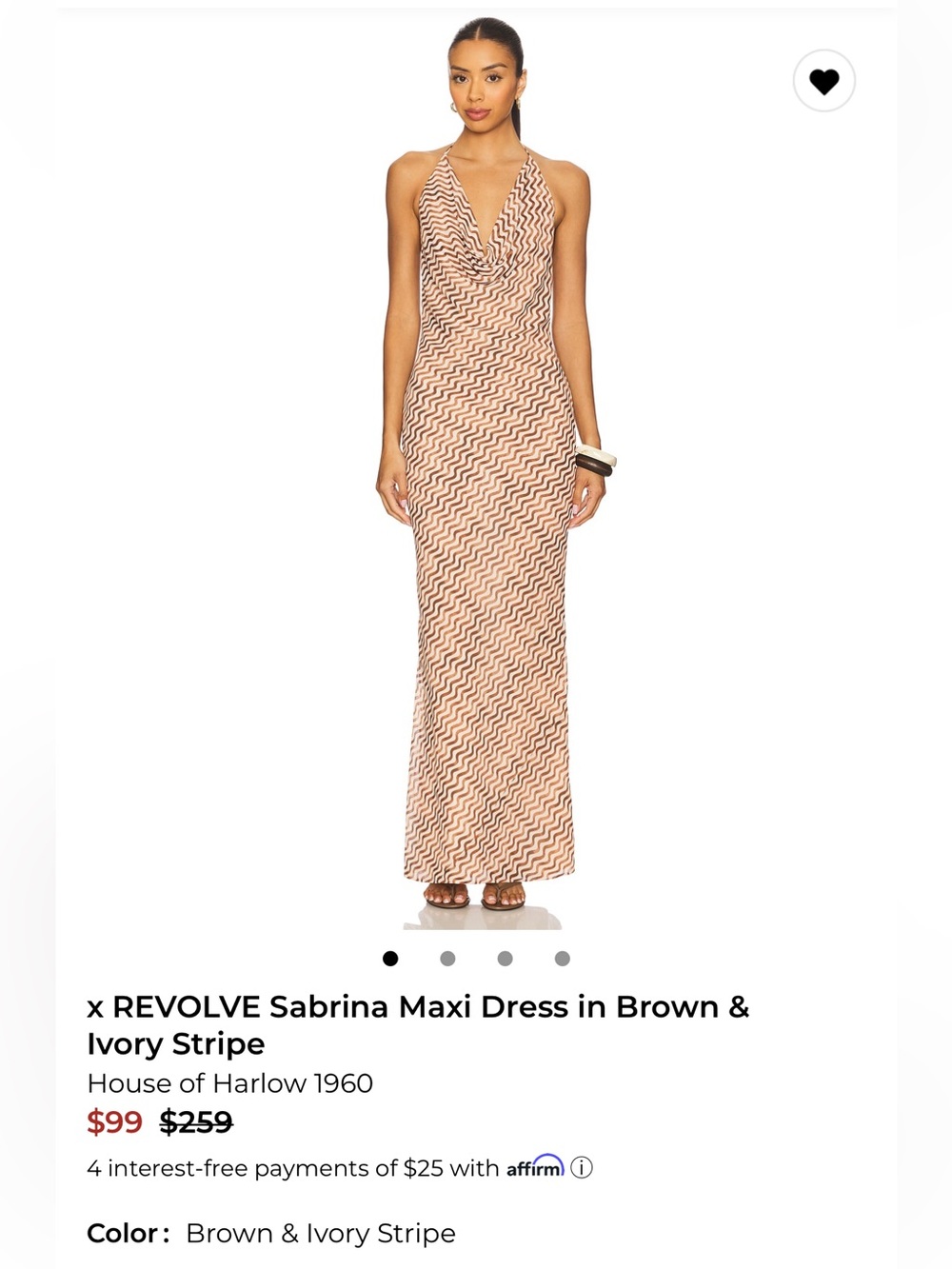 Revolve House of Harlow 1960 Sabrina Maxi Dress XS